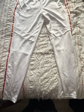 (Pack of 2) adidas White Jogger Pants with Metallic Accent